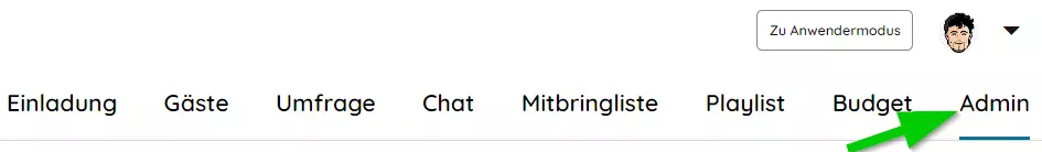 admin settings