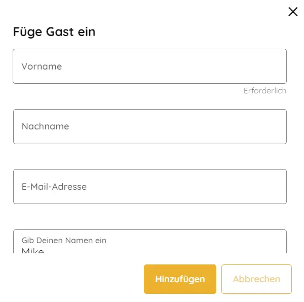 invite guests
