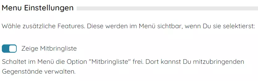 manage bring list